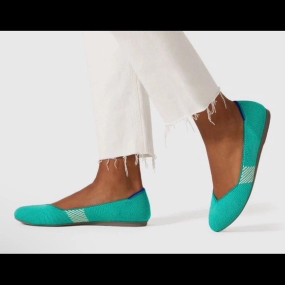 Rothy's Shoes - Rothy's Teal Calypso Flats Size 7.5